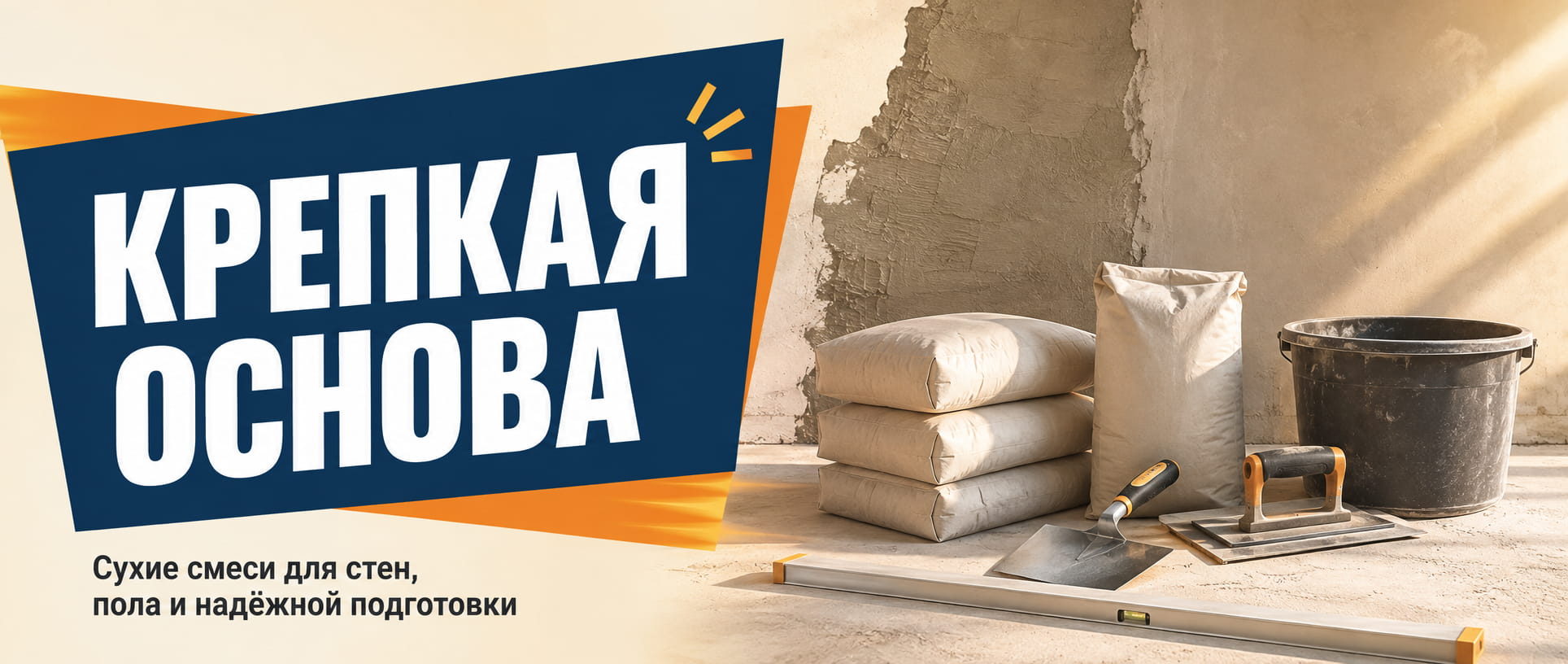 Крепкая основа — сухие строительные смеси