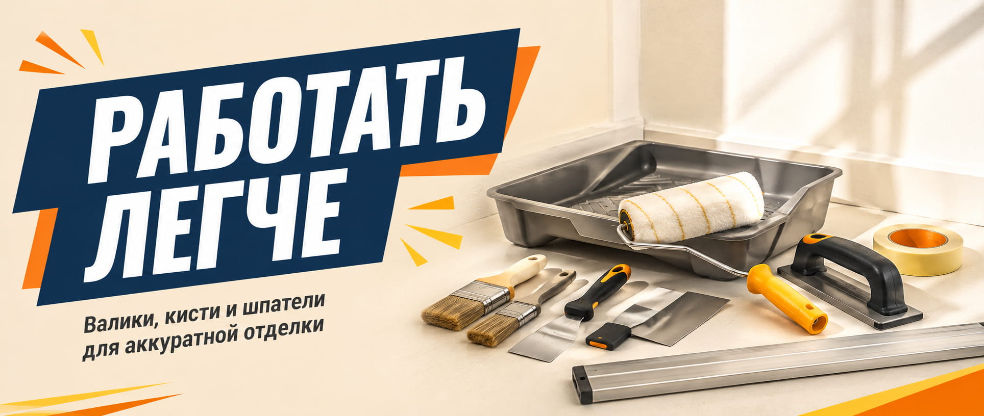 Инструмент для аккуратной отделки