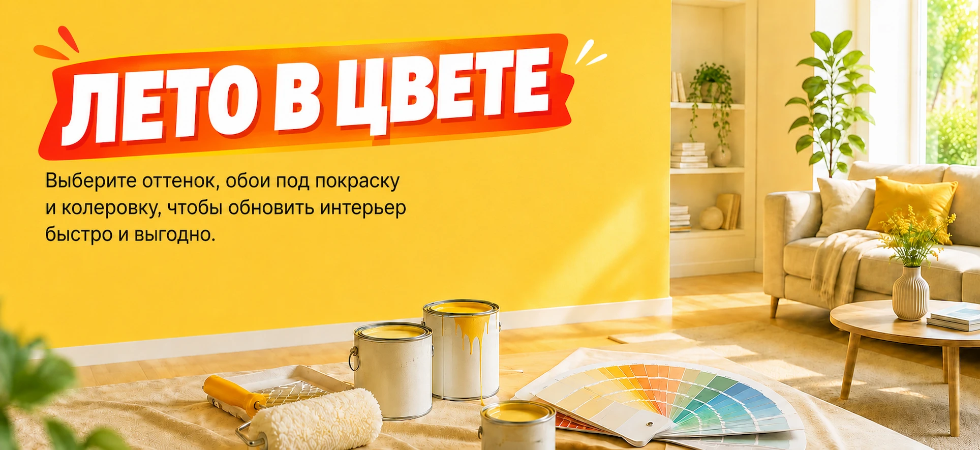 Лето в цвете: краски и колеровка