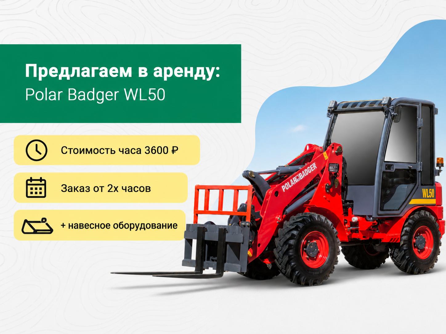Мини-погрузчик Polar Badger WL50
