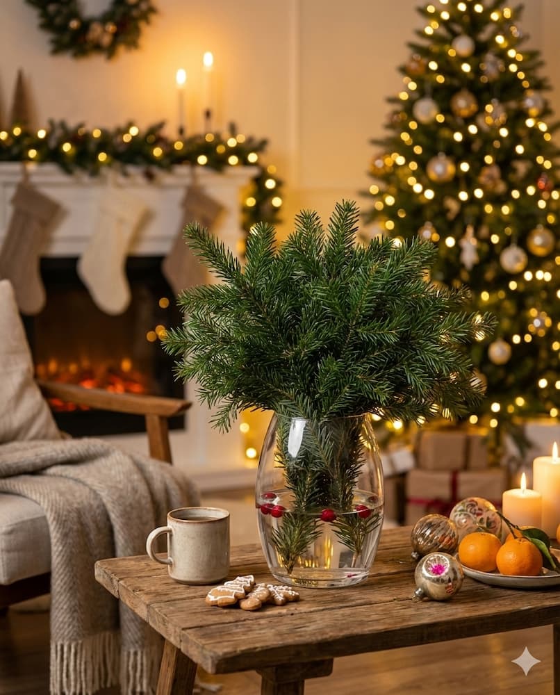 Лапник в интерьере