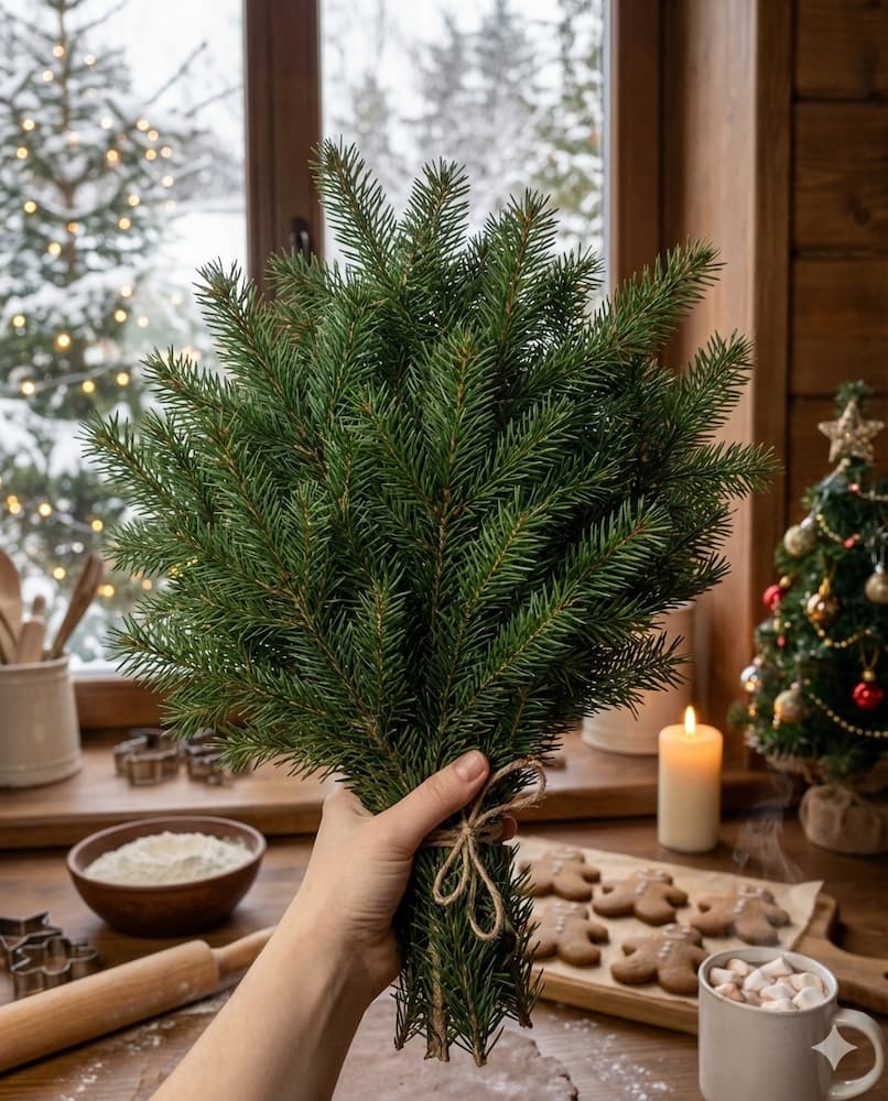 Свежий пучок пихты