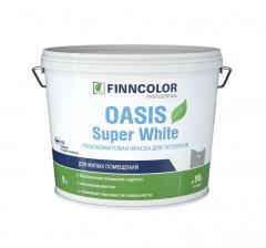 Краска OASIS SUPER WHITE белая гл/мат 9л в строительных магазинах СтройГрад