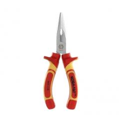 Длинногубцы КОБАЛЬТ диэлектрические, 160 мм, с кусачками для проволоки , CR-V, подвес (647-116)