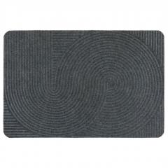Коврик придверный Дюран Круги 60х90см серый в строительных магазинах СтройГрад