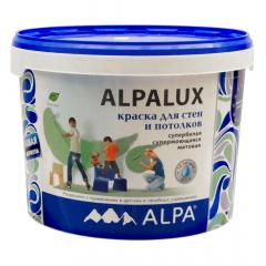 Краска для стен и потолков Alpalux акриловая матовая белая 10л (15,6кг) Alpa NEY