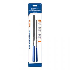 Набор надфилей КОБАЛЬТ плоских, № 1, 140х65х3, зернистость Р30, 160х75х4 мм, зернистость Р25, 2 ШТ в строительных магазинах СтройГрад