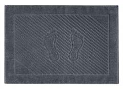 Полотенце махровое Гефест 50х70, коврик для ног, 100% хлопок, серый в строительных магазинах СтройГрад