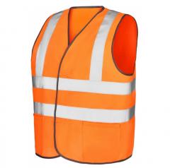 Жилет сигнальный, оранжевый, 60 г в строительных магазинах СтройГрад