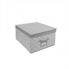 Короб для хранения Орнамент, Д500 Ш400 В250, серый