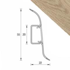 Плинтус напольный Идеал 55мм Дуб Сафари 2,2м 216 в строительных магазинах СтройГрад