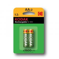 Аккумуляторы Kodak HR6-2BL NiMH (никель-металлгидридные) 2600mAh [KAAHR-2/2600mAh] (40/320/12800) в строительных магазинах СтройГрад