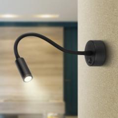 Светильник светодиодный настенный ЭРА WL33BK 3Вт IP20 черный