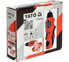 Отвертка аккумуляторная YATO YT-82760 (3,6В Li-ion 1,3Ач, 3Нм, 0-230 об/мин, подсветка)