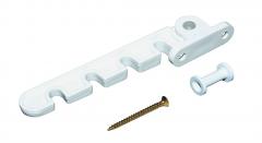 Ограничитель пластмассовый на окна ПВХ , белый 801 06 103 1 в строительных магазинах СтройГрад