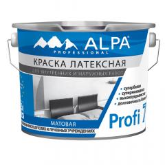 Краска моющаяся Alpa Profi 7 акриловая матовая белая 2,5л. (3,45кг) Alpa