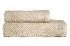 Полотенце махровое Виктория 70х130см, 100% хлопок, натуральный в строительных магазинах СтройГрад