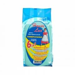 Салфетки влажные House Lux 80шт 6 in 1 с пластик.клапаном в строительных магазинах СтройГрад