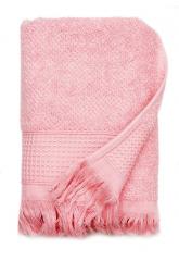 Полотенце махровое Комби 70х130, 100% хлопок, пыльная роза в строительных магазинах СтройГрад