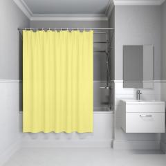 Занавеска Iddis, для ванной, PE, желтый, 180х200см, P06PE18i11
