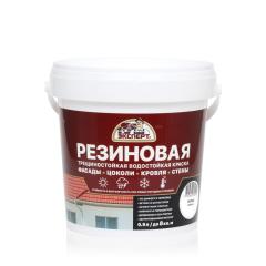 Краска резиновая Эксперт водостойкая трещиностойкая белый 0,9л/1,31кг Декарт* в строительных магазинах СтройГрад