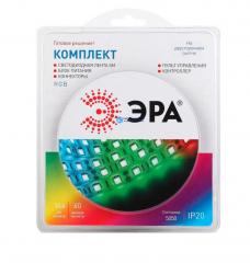 Лента светодиодная ЭРА 5050kit-14.4-60-12-IP20-RGB-5m в строительных магазинах СтройГрад