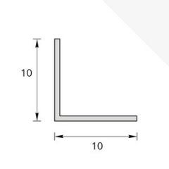 Угол ПВХ Идеал 10х10мм 2,7м Белый