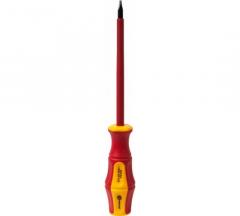 Отвертка диэлектрическая КОБАЛЬТ Ultra Grip SL5.5х125мм, Cr-V, подвес 646-454 в строительных магазинах СтройГрад