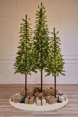 Ель искусственная литая с лампочками Королева Тянь Шаня 1,8 м в строительных магазинах СтройГрад