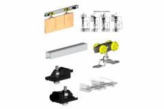 Комплект фурнитуры HS60/240 HERKULES 60кг на 1 дверь 1200мм в строительных магазинах СтройГрад