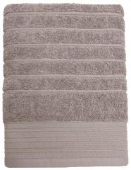 Полотенце махровое Страйп 100х150, 100% хлопок, какао в строительных магазинах СтройГрад