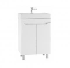 Тумба Айсберг, Мечта-60, под умывальник Енисей/Como-60, белая в строительных магазинах СтройГрад