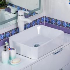 Умывальник фигурный MELANA, белый, 510х370х130мм, A465 (MLN-320318)