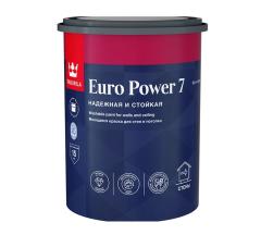 Краска интер. стойкая к мытью EURO POWER 7 C мат 0,9л в строительных магазинах СтройГрад