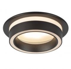 Светильник встраиваемый ЭРА DK116 BK под лампу GX53 черный в строительных магазинах СтройГрад