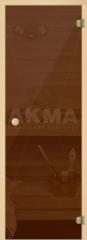Дверь для cауны AKMA, 690х1890мм, бронзовое стекло 6 мм, коробка из осины, ручка - кноб