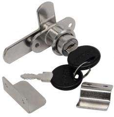 Замок для двух распашных дверей L050 19/20 CHROME (*) Эдсон в строительных магазинах СтройГрад