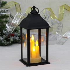 Сувенир с подсветкой ˮВолшебный огоньˮ 14*14*32 см, Черный (работает от батареек 3*ААА) в строительных магазинах СтройГрад