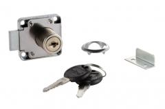 Замок меб L010 19/22 CHROME (Хром) секретный для ящиков EDSON в строительных магазинах СтройГрад
