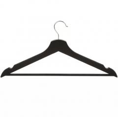 Вешалка-плечики для одежды, 43 см, дерево, черная, A200163 в строительных магазинах СтройГрад