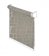 Штора рулонная blackout, Stone/Камень, серебристый 160х170см, 12160069 в строительных магазинах СтройГрад