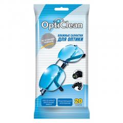 Салфетки влажные OptiClean № 20 для оптики/180/ в строительных магазинах СтройГрад