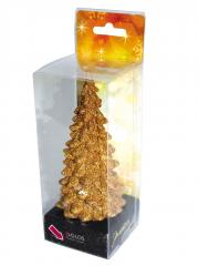 Золотая елочка, сувенир с RGB -светодиодом. Высота -15 см. в строительных магазинах СтройГрад