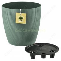 Горшок Эко Магнолия 5,3л d.20 h.21 малахит в строительных магазинах СтройГрад