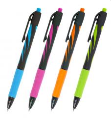 Ручка шариковая автоматическая BRAUBERG ULTRA-RT NEON, СИНЯЯ, 0,7мм, линия 0,35мм, 143932 в строительных магазинах СтройГрад