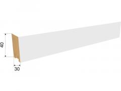 Рейка интерьерная МДФ STELLA Ривьера Белый 40х30х2700 4 штуки в строительных магазинах СтройГрад