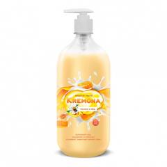 Мыло жидкое Kremona 1000мл. крем МОЛОКО и МЁД с дозатором (12)) в строительных магазинах СтройГрад