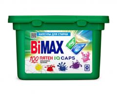Гель для стирки в капсулах BiMAX 100 ПЯТЕН 12шт.*13гр. капсулы (4) 394-7К в строительных магазинах СтройГрад