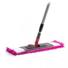 Швабра плоская, микрофибра, 120х41х12 см, серая, телескопическая ручка, светло-серая, Марья Искусниц в строительных магазинах СтройГрад