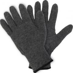 Перчатки вязаные шерстяные (70% шерсть+30% акрил, с начесом), без покрытия, 10 класс, серые в строительных магазинах СтройГрад